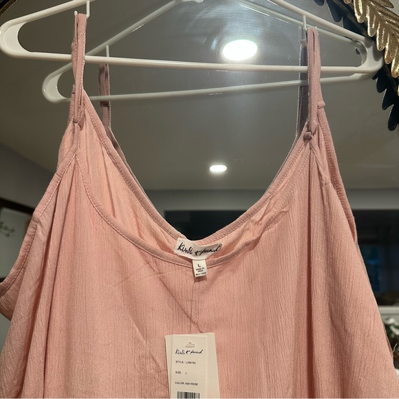 Kiwi & Punch (Salty Lemon) Spaghetti Strap Split Leg Jumpsuit - Picture 6 of 7